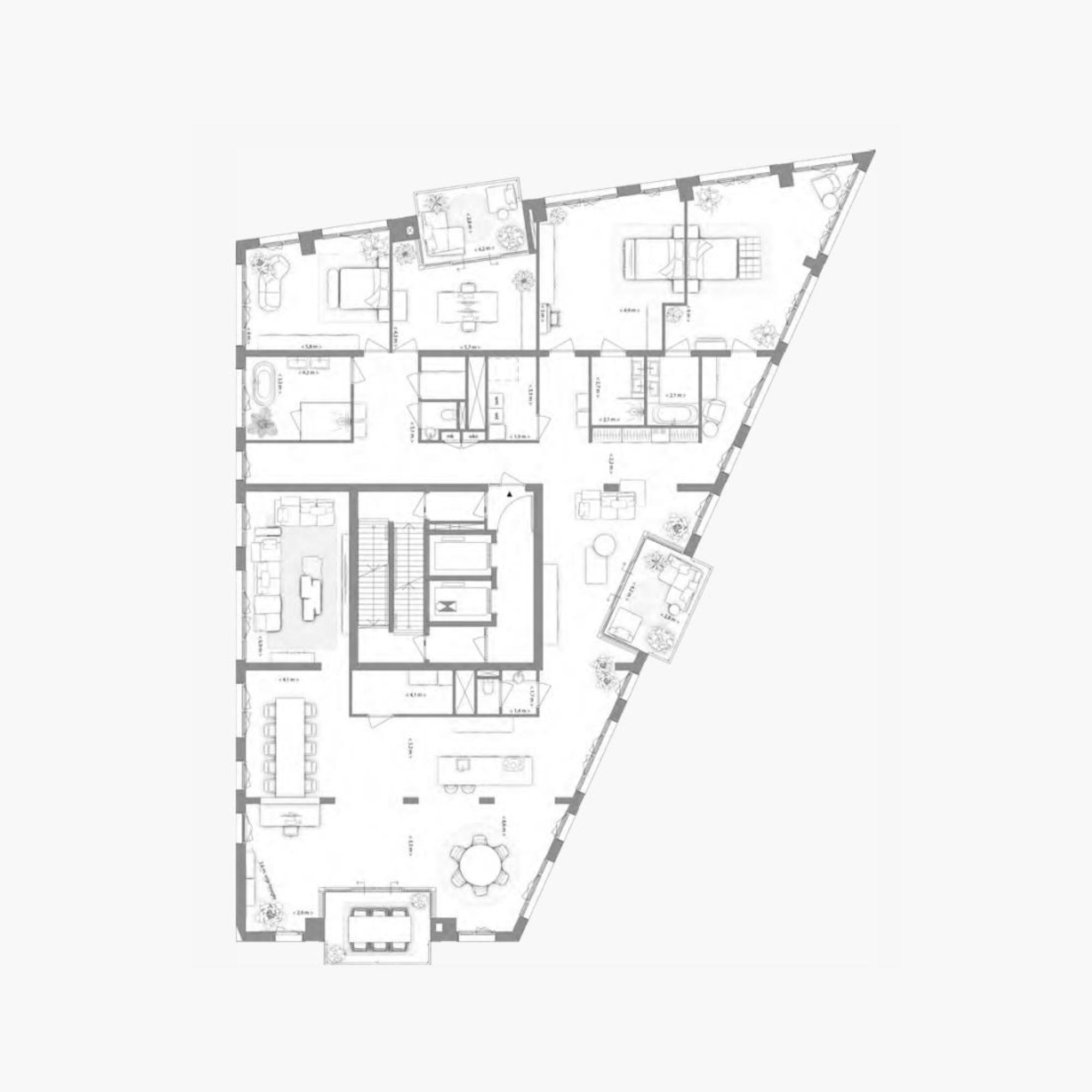 Type E penthouse  | Kavel 1.13.1 | Nieuw Bergen Eindhoven | Gebouw: INDIGO | Nieuwbouw schilderwerk | Schilder Eindhoven