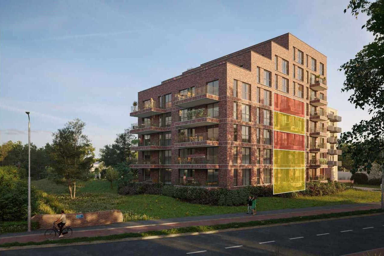 Type Asp appartement | Bouwnummers C0.02, C1.02, C2.02, C3.02, C4.02 | Genderkwartier Veldhoven | Gebouw: SONATE | Nieuwbouw schilderwerk | Schilder Veldhoven