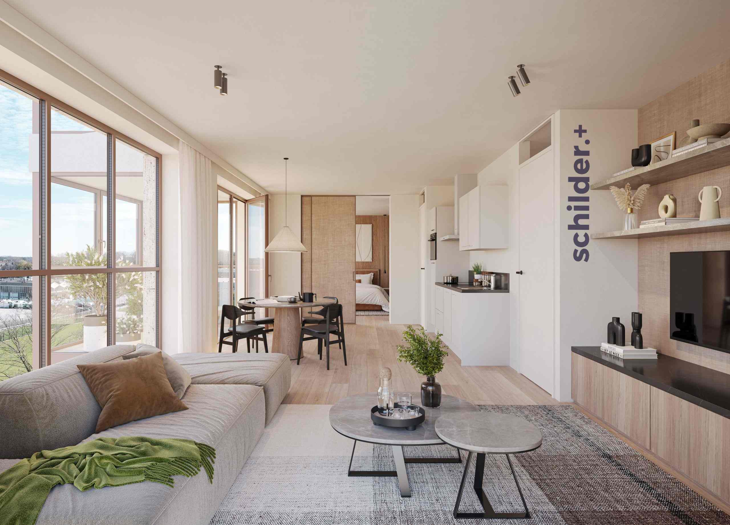 TYPE M appartement | De Caai Eindhoven | Gebouw: FLOW | Nieuwbouw schilderwerk | Schilder Eindhoven